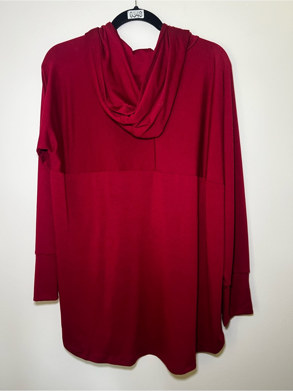 LuLaRoe Amber Red "Home Body" Hoodie - Picture 4 of 5